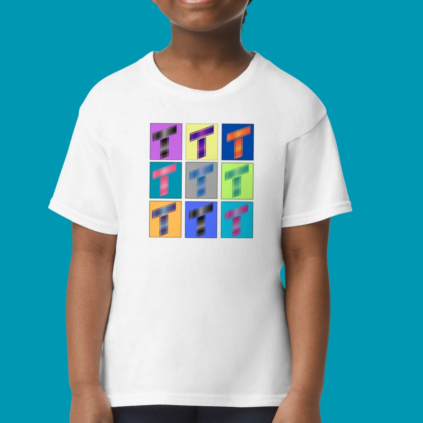 Film Strip Block Tee Child