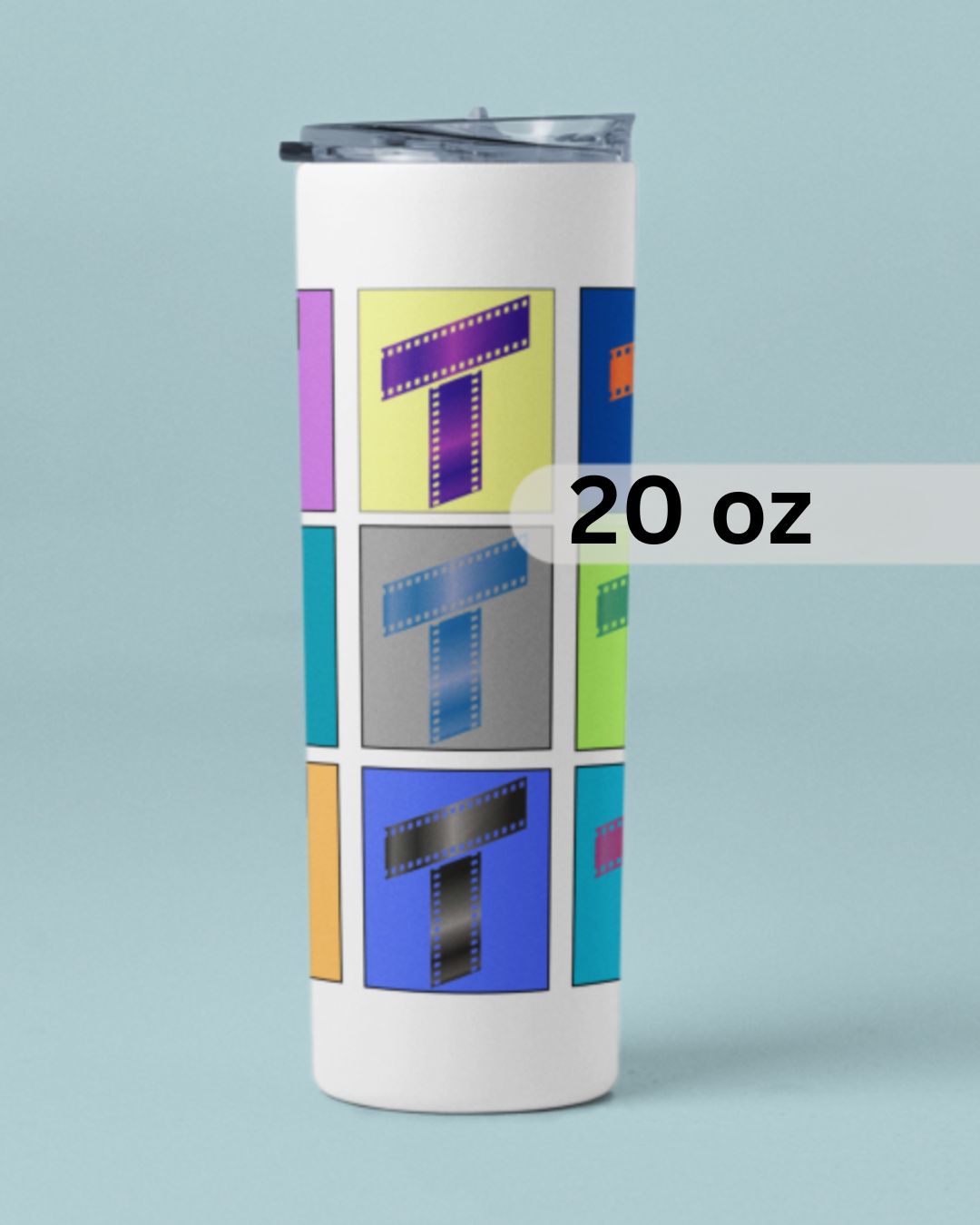 Film Strip Block Tumbler