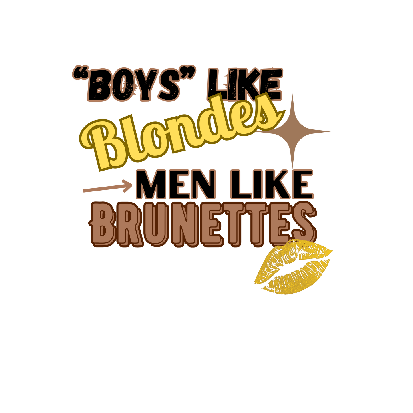 Men Like Brunettes Tee