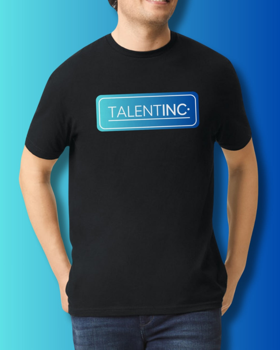 Talent INC Blue Fade Tee Adult