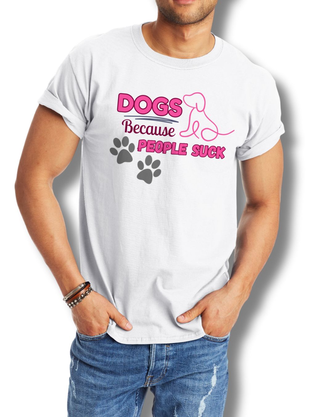 Dogs Because People Suck Tee